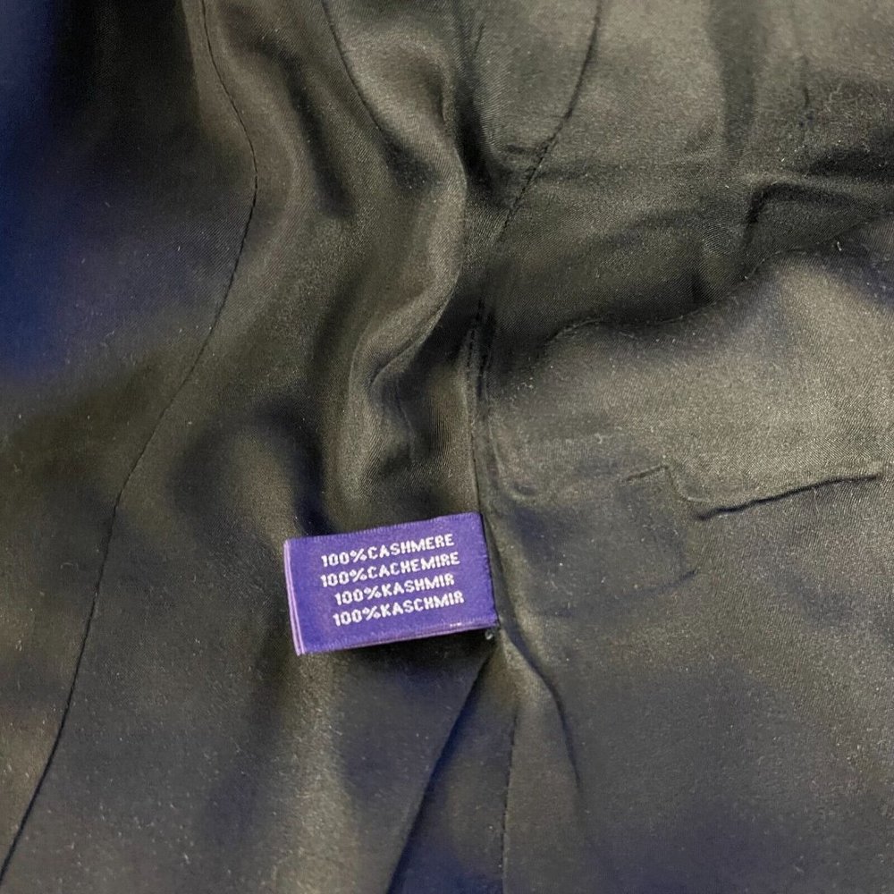 Ralph Lauren Collection Purple Label Cashmere Jacket Long Sleeve Blazer Women 4 - Picture 11 of 12